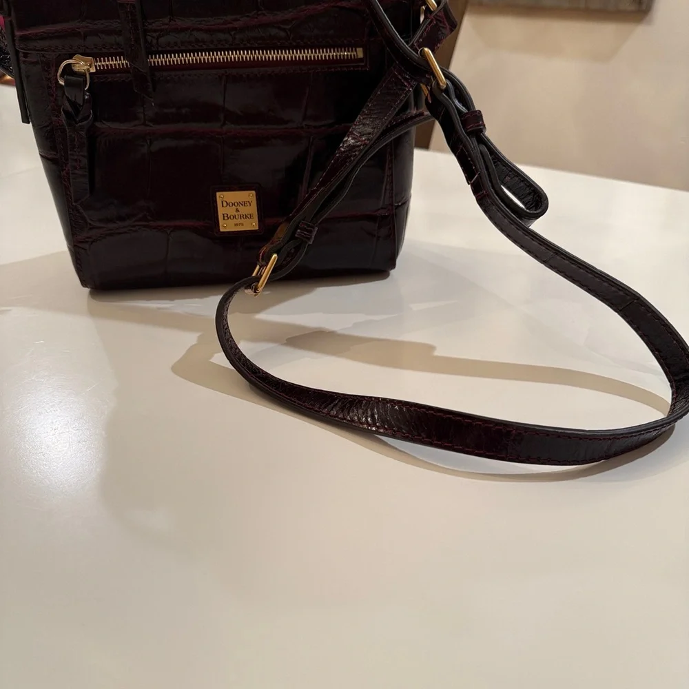 Dooney & Bourke Dark Burgundy Crossbody Bag - Picture 2 of 12